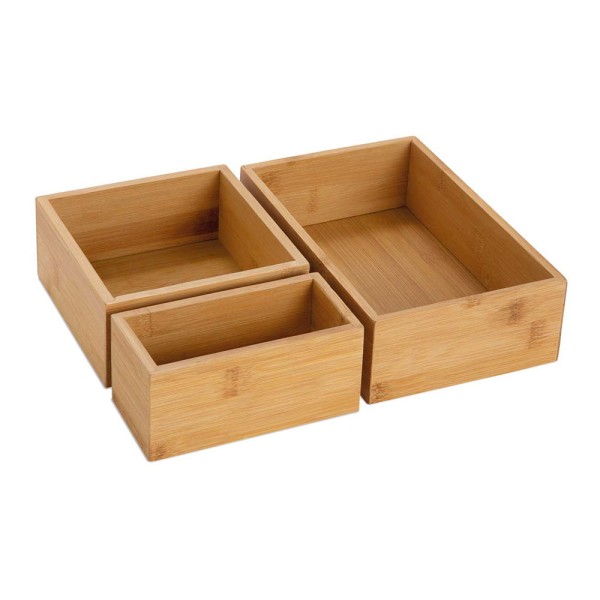 Set 3 cajas para almacenaje 30 x 23 x 7 cm