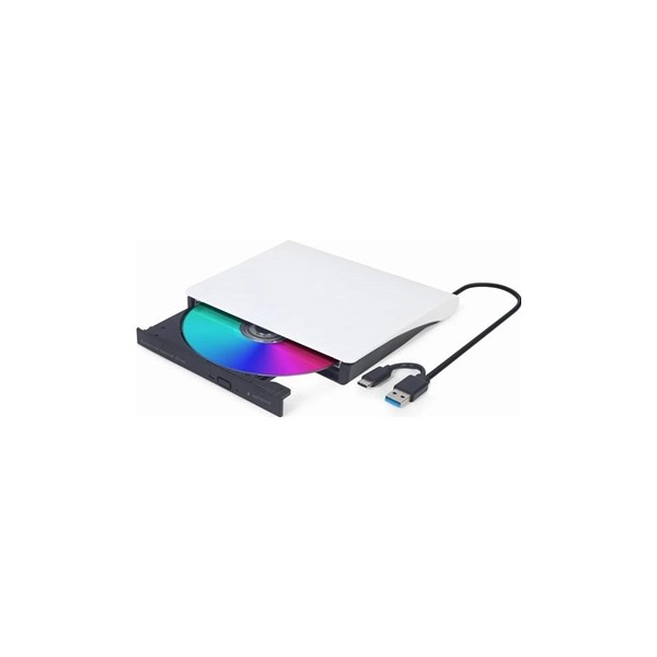 Gembird unidad de dvd usb externa blanco